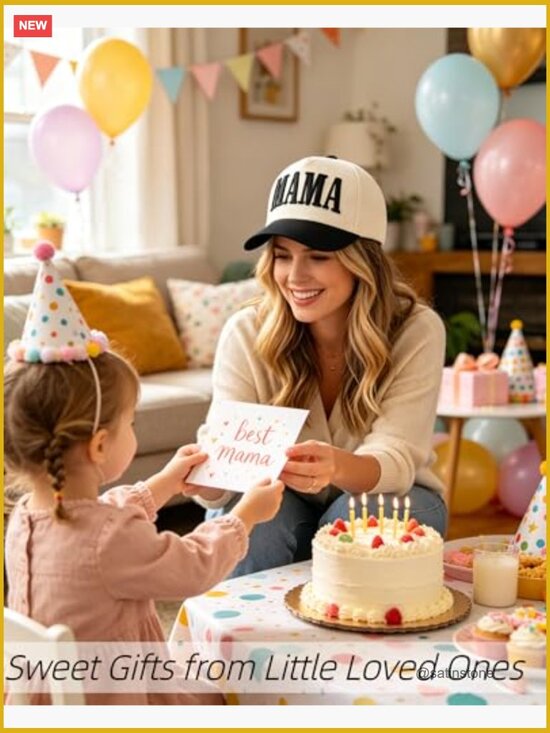 Trendy MAMA Embroidered Trucker Hat Snapback Baseball Cap for Mom Gifts main image 7